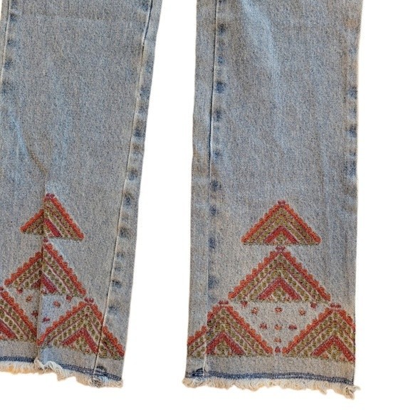 Vintage Calvin Klein 80's Embroidered Straight Jeans - Picture 7 of 8